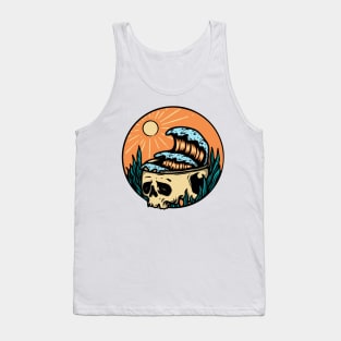 Skull & Wave Tank Top